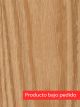 Chapa de madera natural de Encino Rojo con respaldo de papel