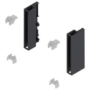 Soportes para costado decorativo TANDEMBOX antaro, altura "D", color negro terra
