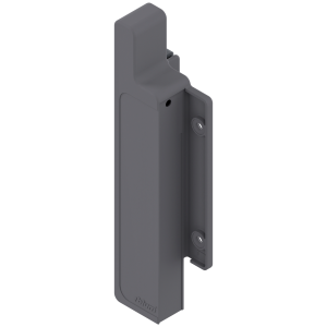 Pieza de bracket frontal derecho METABOX, altura H, para cajón interno, color gris