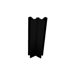 Esquinero Jolly, para ángulo interno/externo, altura de 100 mm. acabado negro.