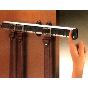 Cinturonero extraíble 48 cm para montaje en puerta de clóset, color negro