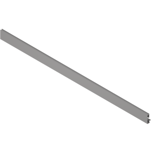 Pieza delantera con ranura para cristal MERIVOBOX, altura E, longitud 1042 mm, gris indium mate