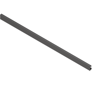 Pieza delantera LEGRABOX, Altura C y F con elemento de diseño, longitud 1043mm, negro carbón mate