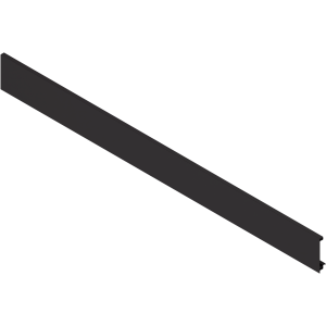 Pieza delantera LEGRABOX, Altura C y F con elemento de diseño, longitud 1043mm, negro terra mate