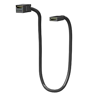 Cable HDMI para multicontacto, longitud 450 mm, color negro