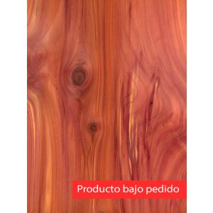 Chapa de madera natural de Cedro Aromático con respaldo de papel
