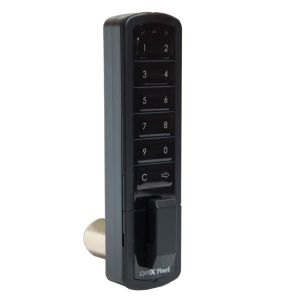 Cerradura electrónica de combinación PEARL para locker o mueble, acabado negro