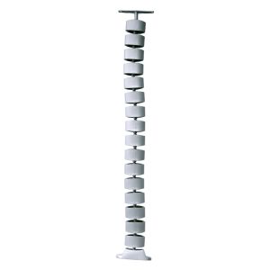 Columna vertical para cables con contrapeso, color gris plata