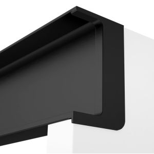Perfil Gola de VOLPATO para mueble de cocina, 4200 mm de longitud, acabado negro