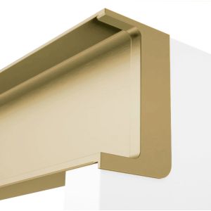 Perfil Gola de VOLPATO para mueble de cocina, 4200 mm de longitud, acabado oro pulido