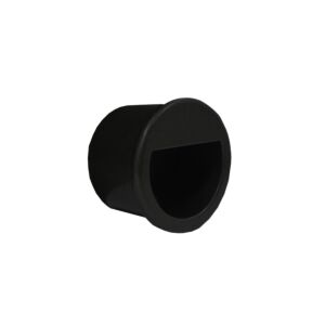 Jaladera HOLLOW ROUND para puerta corrediza, diámetro 34 mm, acabado negro