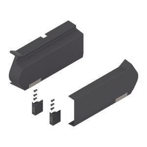 Tapas para AVENTOS HF SERVO-DRIVE, color gris oscuro, incluye 2 activadores y 6 distanciadores