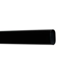 Tubo ovalado MILD, longitud 2440 mm, acabado negro mate