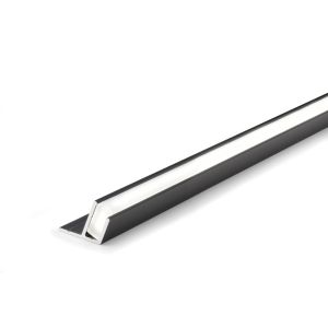 Perfil TYNN de aluminio para tira Flexyled SE H4, long. 2000 mm, acabado negro | M24