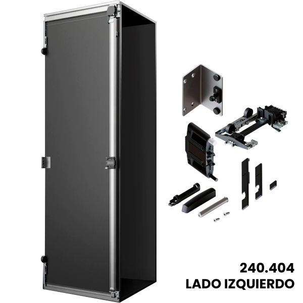 Sistema corredizo CONCEPTA 3 PUSH capacidad de carga 35 kg para puertas de madera abatibles e insertables sin jaladera