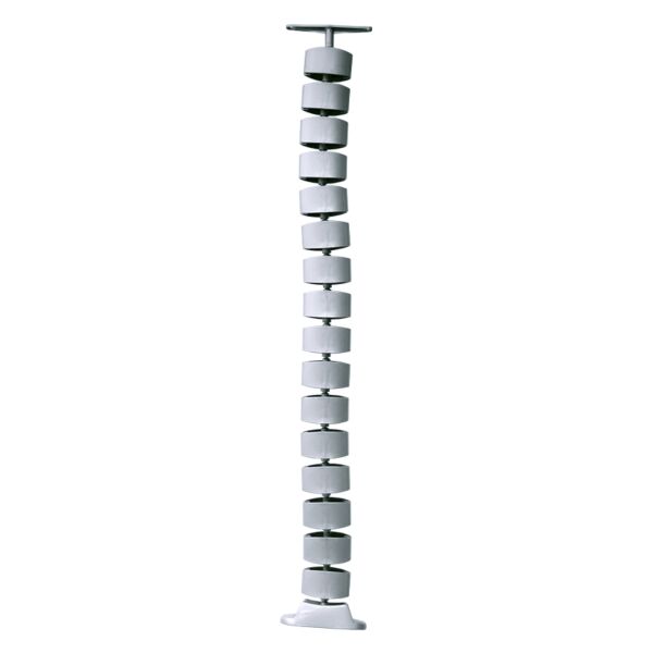 Columna vertical para cables con contrapeso, color gris plata