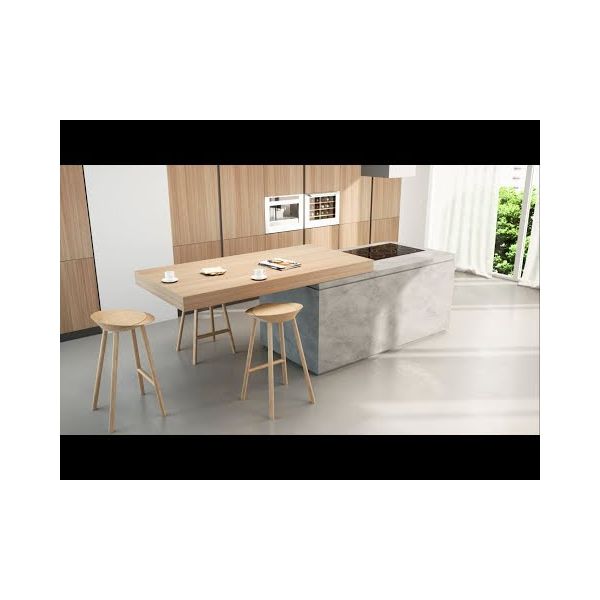 BREAKFAST TOP para cubierta de cocina con función extraíble, para mueble de 1200 mm y apertura de 900 mm