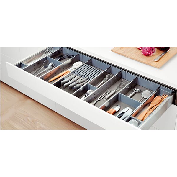 Organizador para utensilios de cocina ORGA-LINE para cajón cubertero TANDEMBOX, con ancho de 1200 mm