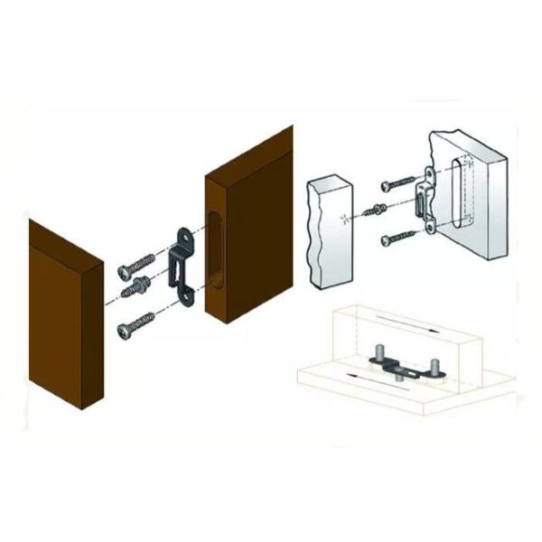 Sistema oculto MODIX para armado de muebles 